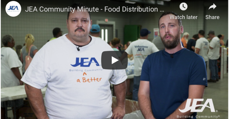 JEA helps at food distribution